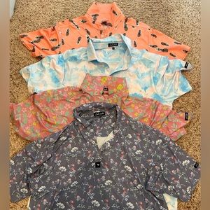 Bad Birdie golf shirts (set of four). size XL